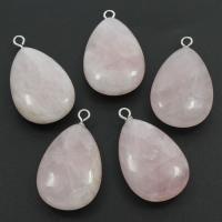 Rose Quartz Pendant with Zinc Alloy Approx 2.5mm Sold By PC