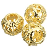 Edelstahl European Perlen, Zinklegierung, goldfarben plattiert, verschiedene Stile für Wahl & ohne troll & hohl, 11.50x9x11.50mm, Bohrung:ca. 5mm, 100PCs/Menge, verkauft von Menge