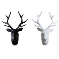 Sculptures , Resin, Deer, hanging, more colors for choice, 380x440mm, Sold By PC