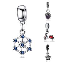 European Style Zinc Alloy Dangle Beads with Crystal plated & without troll & enamel & faceted & with rhinestone lead & cadmium free 10-30mm Approx 4-4.5mm Sold By Bag