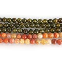 Dragon Veins Agate Beads Round 10mm Approx 1.5mm Approx Sold Per Approx 15 Inch Strand