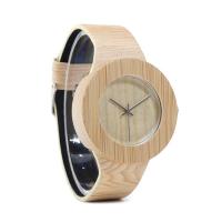 Wood, with Glass & Stainless Steel, Life water resistant & Unisex & adjustable, original color, 42mm, 20mm, Length:Approx 6.5-8.5 Inch, Sold By PC