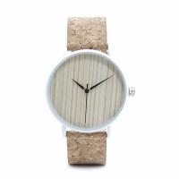 PU Leather, with Glass & Wood & Stainless Steel, plated, Life water resistant & Unisex & adjustable, 40mm, 20mm, Length:Approx 7-8.5 Inch, Sold By PC