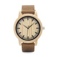 BOBOBIRD® Unisex Watch PU Leather with Wooden Dial & Glass & Stainless Steel Janpanese watch movement original color Life water resistant & adjustable 44mm 20mm Approx 8.5 Inch  Sold By PC