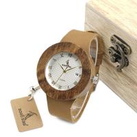 PU Leather, with Wooden Dial & Glass & Stainless Steel, Life water resistant & Unisex & with single calendar & adjustable, original color, 42mm, 19mm, Length:Approx 8.5 Inch, Sold By PC