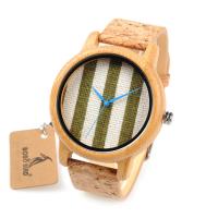 Wood with Glass & Stainless Steel Life water resistant & Unisex & adjustable original color 44mm 20mm Length Approx 9 Inch Sold By PC