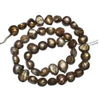 Naturales agua dulce perlas sueltas, Perlas cultivadas de agua dulce, 7-8mm, agujero:aproximado 0.8mm, Vendido para aproximado 15 Inch Sarta