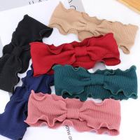 Headband, Cotton, Bowknot, elastic, more colors for choice, 100mm, Sold By PC
