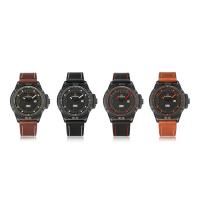 NAVIFORCE® Watch Collection, PU, med Titanium Alloy & Glas & Zinc Alloy, forgyldt, Livsbestandig & for mennesket, flere farver til valg, 49.4x14mm, Længde Ca. 10 inch, Solgt af PC