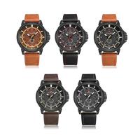 NAVIFORCE® Watch Collection, PU Leather, with Titanium Alloy & Glass & Tibetan Style, plated, Life water resistant & for man, more colors for choice, 48x15mm, Length:Approx 10 Inch, Sold By PC