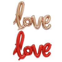 Balloons Aluminum Foil word love Sold By PC