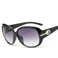 Fashion Sunglasses Resin with PC plastic lens & Zinc Alloy gold color plated anti ultraviolet & for woman Sold By PC