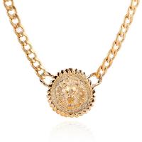 Cink Alloy nakit ogrlice, s 5cm Produžetak lanac, zlatna boja pozlaćen, bez spolne razlike & twist ovalni lanac, dovesti i kadmija besplatno, 450mm, Prodano Per Približno 17.5 inčni Strand