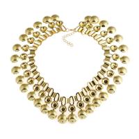 Collar de Aleación de Zinc, con 5cm extender cadena, chapado en color dorado, para mujer, libre de plomo & cadmio, 450mm, Vendido para aproximado 17.5 Inch Sarta