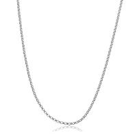 925 Sterling Silver Necklace Chain, with packing box & different length for choice & rolo chain, 1.50x1.50x0.50mm, Sold By Strand