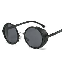 Fashion Sunglasses Zinc Alloy with PC plastic lens & PU Leather plated anti ultraviolet & Unisex lead & cadmium free Sold By PC