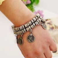 Tibetan Style Bracelet, with 5cm extender chain, plated, Unisex, more colors for choice, lead & cadmium free, 180mm, Sold Per Approx 7 Inch Strand