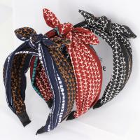 Hair Bands, Cloth, Bowknot, for woman, more colors for choice, 40mm, Sold By PC