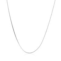925 Sterling Silver Necklace Chain, with packing box & different length for choice & Boston chain, 0.50mm, Sold By Strand