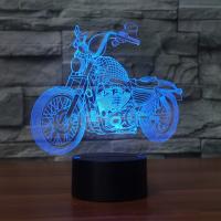 Night Lights, Acrylic, with ABS Plastic, Motorcycle, Different Shape for Choice & with USB interface & with LED light & change color automaticly & different styles for choice, Sold By PC
