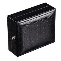 Crocodile Skin Cufflinks Gift Box, waterproof, 81*68*33mm, Sold By PC