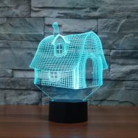 Acrylic Night Light with ABS Plastic & with USB interface & with LED light & change color automaticly & 3D Sold By PC