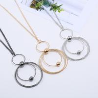 Iron Sweater Necklace, with 5cm extender chain, plated, twist oval chain & for woman, more colors for choice, lead & cadmium free, 75mm, Sold Per Approx 23.5 Inch Strand