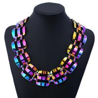 Iron Necklaces with 5cm extender chain brushwork for woman lead & cadmium free 450mm Sold Per Approx 17.5 Inch Strand