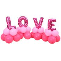 Balloner, latex, Brev, ordet kærlighed, flere farver til valg, 650mm, Solgt af PC