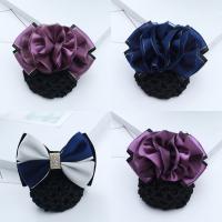 Mixed Hair Accessories Polyester with Lace & Iron & Zinc Alloy plated & iron-on & for woman & with rhinestone nickel lead & cadmium free 115x70-85mm Sold By PC