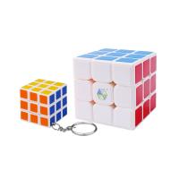 Magic Rubik Speed Puzzle Cubes Toys, Plastic, 56x56x56mm, 35x35x35mm, 2PCs/Set, Sold By Set