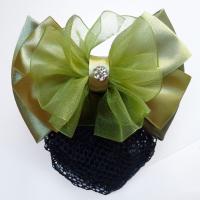 Polyester Haarschmuck Blume, mit Spitze & Kunststoff Perlen & Eisen & Zinklegierung, goldfarben plattiert, verschiedene Stile für Wahl & für Frau & mit Strass, 115x80mm, verkauft von PC