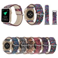 Läder Watch Band, med ROSTFRITT STÅL, olika storlek för val, fler färger för val, Längd Ca 6.5-8 inch, Säljs av PC