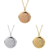 Fashion Locket Necklace, Brass, with 1.9Inch extender chain, plated, oval chain & for woman, more colors for choice, nickel, lead & cadmium free, 27x27mm, Sold Per Approx 15.7 Inch Strand