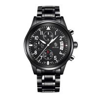 ROSTFRITT STÅL Watch Armband, med Glas, svart jonisk, Liv vattenresistent & för människan, 40x12mm, Längd Ca 9 inch, Säljs av PC