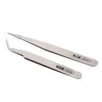 Jewelry Tweezers, Stainless Steel, different styles for choice, original color, 5PCs/Bag, Sold By Bag
