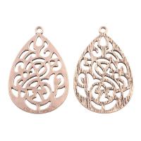 Zinc Alloy Teardrop antique copper color plated hollow lead & cadmium free Approx 2mm Sold By PC