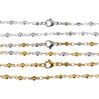 Stainless Steel Necklace Chain, plated, Unisex, more colors for choice, 8x3mm, Length:Approx 17 Inch, 10Strands/Lot, Sold By Lot