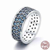Thailand Sterling Silver Finger Ring, different size for choice & micro pave cubic zirconia & for woman, 7mm, Sold By PC