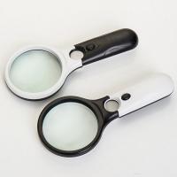 ABS Plastic Magnifier, with Glass, with LED light, more colors for choice, 193x90x28mm, Sold By PC