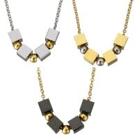 Edelstahl Schmuck Halskette, plattiert, Oval-Kette & für Frau, keine, 5x5mm, 3x4mm, 1.5mm, verkauft per ca. 17 ZollInch Strang