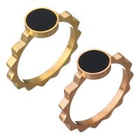 acero inoxidable anillo, con resina, chapado, diverso tamaño para la opción & para mujer, más colores para la opción, 8mm, Vendido por UD