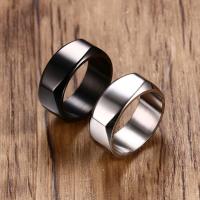 Hombres de acero inoxidable anillo del dedo, chapado, diverso tamaño para la opción & para hombre, más colores para la opción, 8mm, Vendido por UD