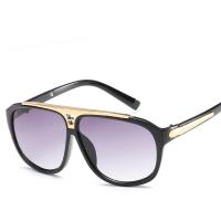 Fashion Sunglasses Zinc Alloy with PC plastic lens gold color plated anti ultraviolet & for woman lead & cadmium free Sold By PC