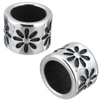 Stainless Steel Large Hole Beads, Donut, blacken, 11x8x11mm, Hole:Approx 8mm, 10PCs/Lot, Sold By Lot