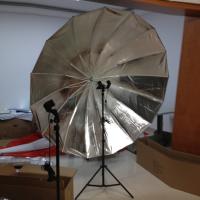 Cloth Reflective Lighting Umbrella with Fiber & Plastic & Stainless Steel 1800mm Sold By PC