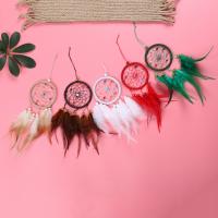 Fashion Dream Catcher Plastic with Feather & Nylon Cord & Glass Seed Beads Tassel Sold By PC