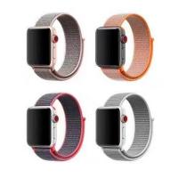 Nylon Watch Band, med Stainless Steel, for apple watch & Unisex & forskellig størrelse for valg, flere farver til valg, Længde Ca. 9 inch, Solgt af PC