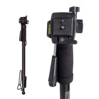 Aluminum Alloy Monopod, with PVC Plastic, Collapsible & Length Adjustable, 640-1800mm, Sold By PC