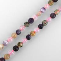Natürliche gefärbten Quarz Perlen, Regenbogen Quarz, rund, verschiedene Größen vorhanden & facettierte, Bohrung:ca. 1mm, verkauft per ca. 15.5 ZollInch Strang